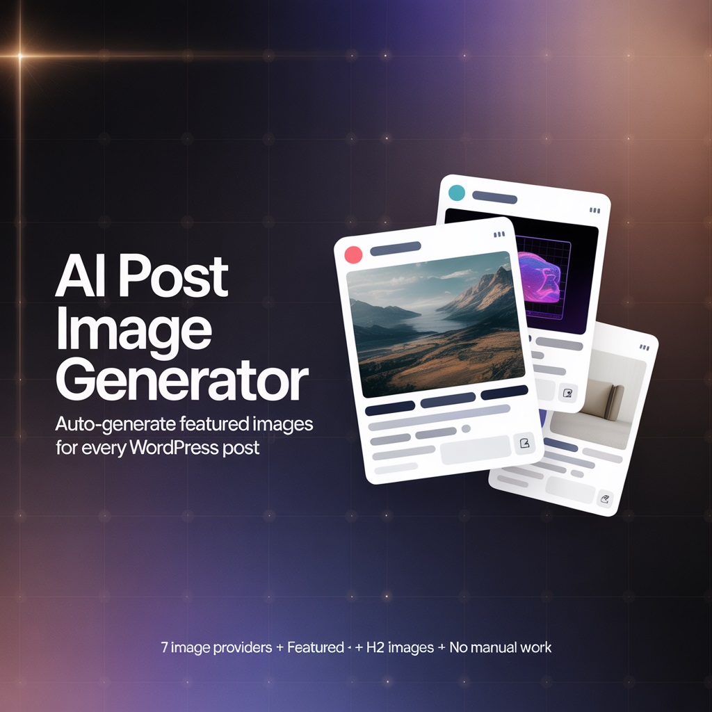 Automatic AI Image Generator for WordPress Blog Posts
