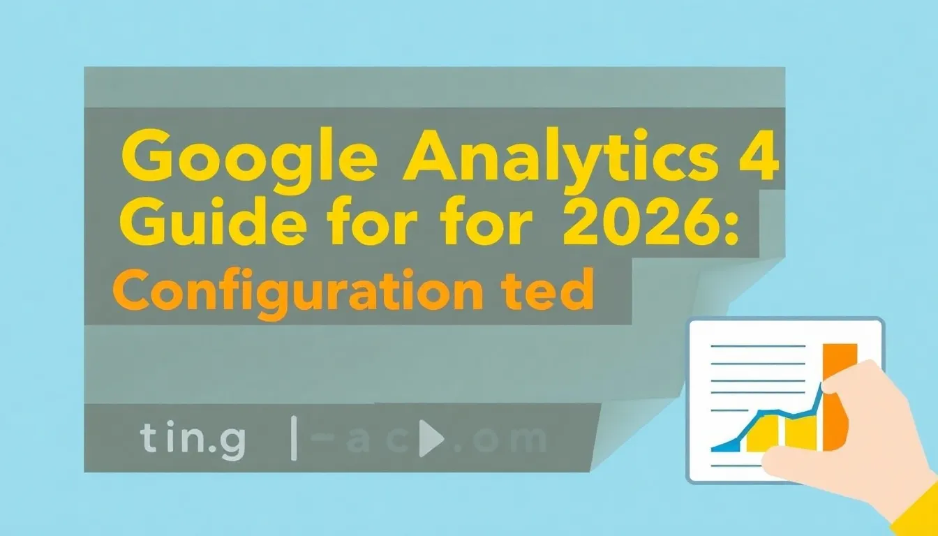 GUIDE GOOGLE ANALYTICS 4 POUR 2026 : CONFIGURATION ET SUIVI